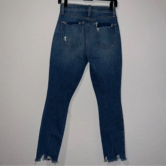 Alice + Olivia distressed skinny jeans